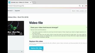 How to replace a video on Vimeo without changing the link [upl. by Lori677]