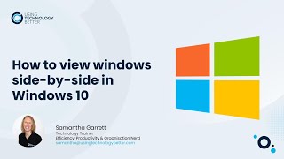 How to View Two Windows SideBySide in Windows 10 [upl. by Aseeral242]