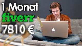 1 Monat auf FIVERR arbeiten amp € ZUHAUSE verdient  Selbstexperiment [upl. by Steere]