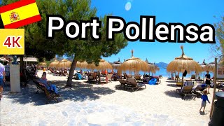 ⁴ᴷ PUERTO POLLENSA walking tour 🇪🇸 Mallorca Balearic Islands Spain Majorca 4K [upl. by Fowkes]