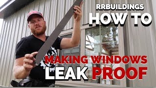 Make your windows leak proof How to Trim a Window [upl. by Ynnep640]