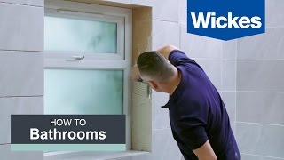 How to Tile Around a Window with Wickes [upl. by Woodring637]