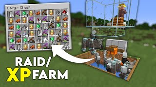 Minecraft Raid Farm Very Easy to Build Insane Loot 119 Tutorial [upl. by Arrec536]