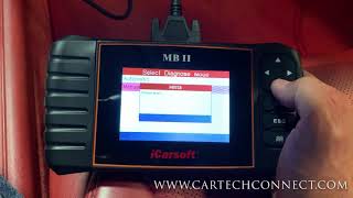 How to use the iCarsoft Mercedes II MB II scanner [upl. by Ieppet753]