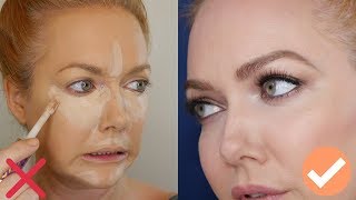 Over 35 40  Stop Doing Your Concealer Like A YouTuber  Tips  Tutorial from a Pro MUA [upl. by Aerdnu449]