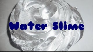 ASMR WATER SLIME RECIPE💦🎧👅 How to make Jiggly Water Slime at home [upl. by Itnahs]