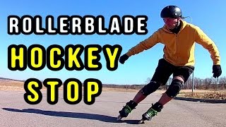 How I Learned the ICE HOCKEY STOP on Inline Skates [upl. by Bernj]