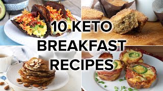 10 Keto Breakfast Recipes that ARENT Just Eggs [upl. by Bobette146]