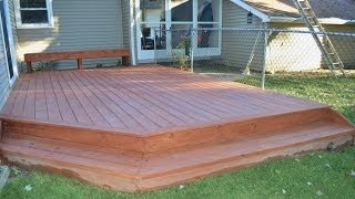 How to Build a Ground Level Deck [upl. by Jacoba]