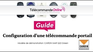 Programmation télécommande Cardin S449 [upl. by Fianna963]