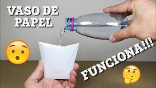 COMO HACER UN VASO DE PAPEL [upl. by Manuel]