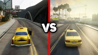 GTA Definitive Edition vs Free Graphics Mod wow [upl. by Ahsoj]