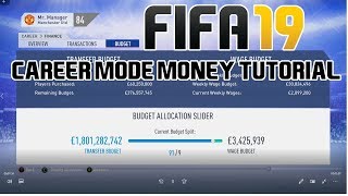 FIFA 19 Career Mode Tutorial How To Get 1 BILLION Transfer Budget [upl. by Iaj807]