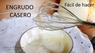 Cómo hacer engrudo casero Mi receta [upl. by Rahel]