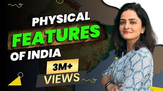 India Map Physical Features of India हिंदी में for Competitive Exams  Parcham Classes Geography [upl. by Enrika443]