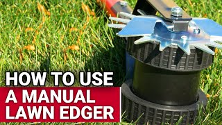 How To Use A Manual Lawn Edger  Ace Hardware [upl. by Attenaz]