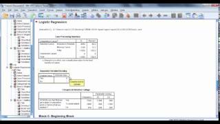 Multiple Logistic Regression in SPSS [upl. by Immot903]