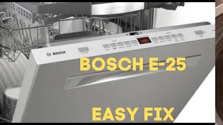 ✨ BOSCH DISHWASHER E25  QUICK FIX  Drain Problems ✨ [upl. by Dong437]