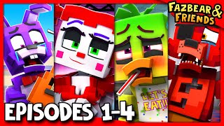 EPISODES 14 COMPILATION  Fazbear and Friends FNAF Series [upl. by Savdeep]