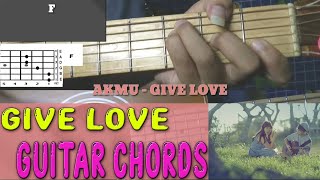 AKMU Give Love Chords  Guitar Cover [upl. by Eirrol835]