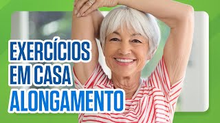 Exercícios físicos para idosos  Alongamento [upl. by Blossom561]