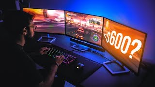 Building a 3 Monitor Setup for UNDER 600 [upl. by Animrelliug]