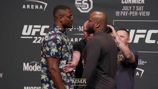 UFC 226 Francis Ngannou vs Derrick Lewis Staredown  MMA Fighting [upl. by Max]