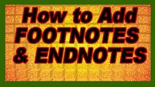 MS Word How to Add References Citations Footnotes Endnotes CrossReferences Tutorial [upl. by Pontias791]