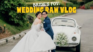 RAW WEDDING VLOG  Jen Barangan [upl. by Marlane857]