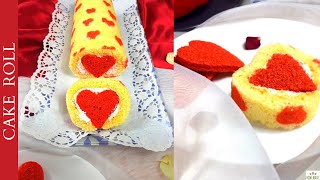 TORTA MIMOSA A ROTOLO FACILE E VELOCE con cuore a sorpresa ❤️ [upl. by Raveaux860]