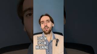 What Does Lorem Ipsum Actually Mean [upl. by Mallina]