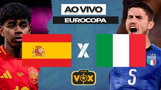 ESPANHA X ITÁLIA  AO VIVO  EUROCOPA 2024  NARRAÇÃO [upl. by Inig]