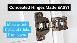 Concealed Hinges Made Easy [upl. by Dimitri479]