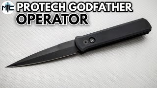 Protech Godfather Operater Automatic Knife  Overview and Review [upl. by Kittie]