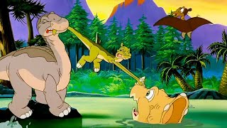 THE LAND BEFORE TIME II THE GREAT VALLEY ADVENTURE Clip  quotSinkingquot 1994 [upl. by Junina]