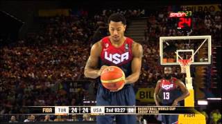 TurkeyUSA 4035 FIBA Basketball World Cup  2nd Quarter [upl. by Hamid]