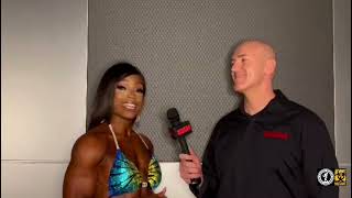 Cydney Gillon Interview  Arnold Classic 2022 [upl. by Caneghem]