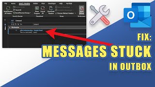 FIX  Outlook Messages STUCK in OUTBOX [upl. by Oliric]