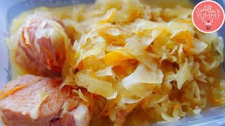 Russian Sour Cabbage Soup  Sour Cabbage Soup Recipe [upl. by Henderson]