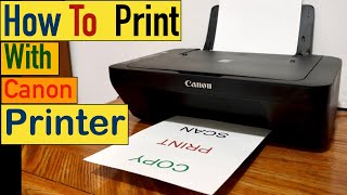 How to Print with Canon Printer [upl. by Chelsea]