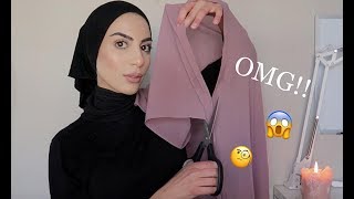 Hijab Tutorial How To Style A Ready Made Hijab  Super Easy [upl. by Htabazile]