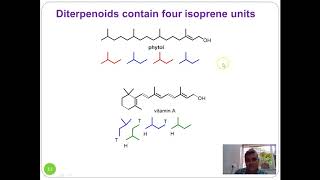 Lecture 1 Terpenes and Terpenoids [upl. by Adlev]