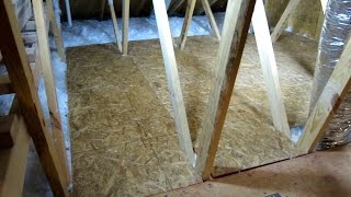 HOW TO CREATE STORAGE SPACE IN YOUR ATTIC PART 2 EASY DIY [upl. by Raseta]