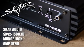 Skar Audio SKv215001D Monoblock Amplifier Dyno Runs using SMD AD1 Dyno [upl. by Mackenzie]