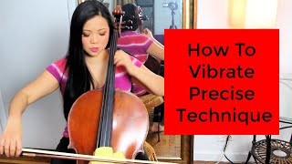 How To Cello Vibrato Exact Technique Tutorial Exercise Continuous Vibrato amp Speed [upl. by Ganiats594]