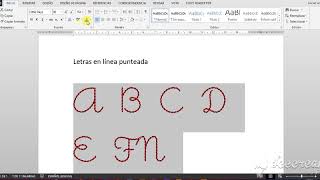 Letras en Linea punteada [upl. by Shiverick912]