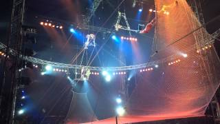 Worlds best trapeze act FIVE somersaults one flight [upl. by Daas]