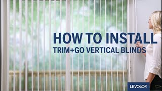 How to Install LEVOLOR TrimGo™ Vertical Blinds [upl. by Anella]