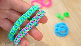 Inverted Fishtail Loom Band using your Fingers [upl. by Johanan]