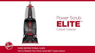 Hoover® Power Scrub Elite Carpet Cleaner  Maintenance [upl. by Colon]